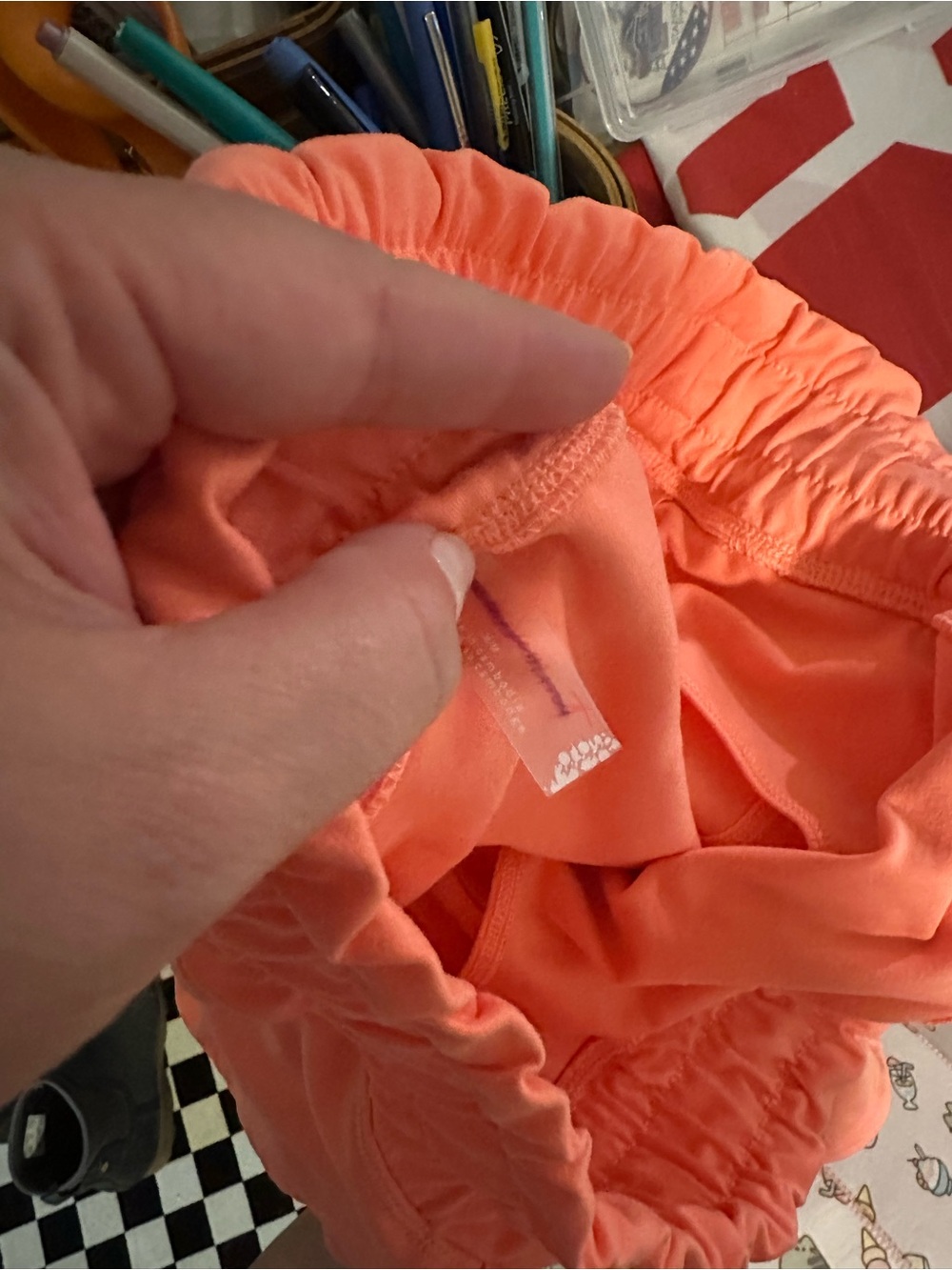 FP Movement Coral Peach Athletic Running Shorts - medium - Picture 8 of 8